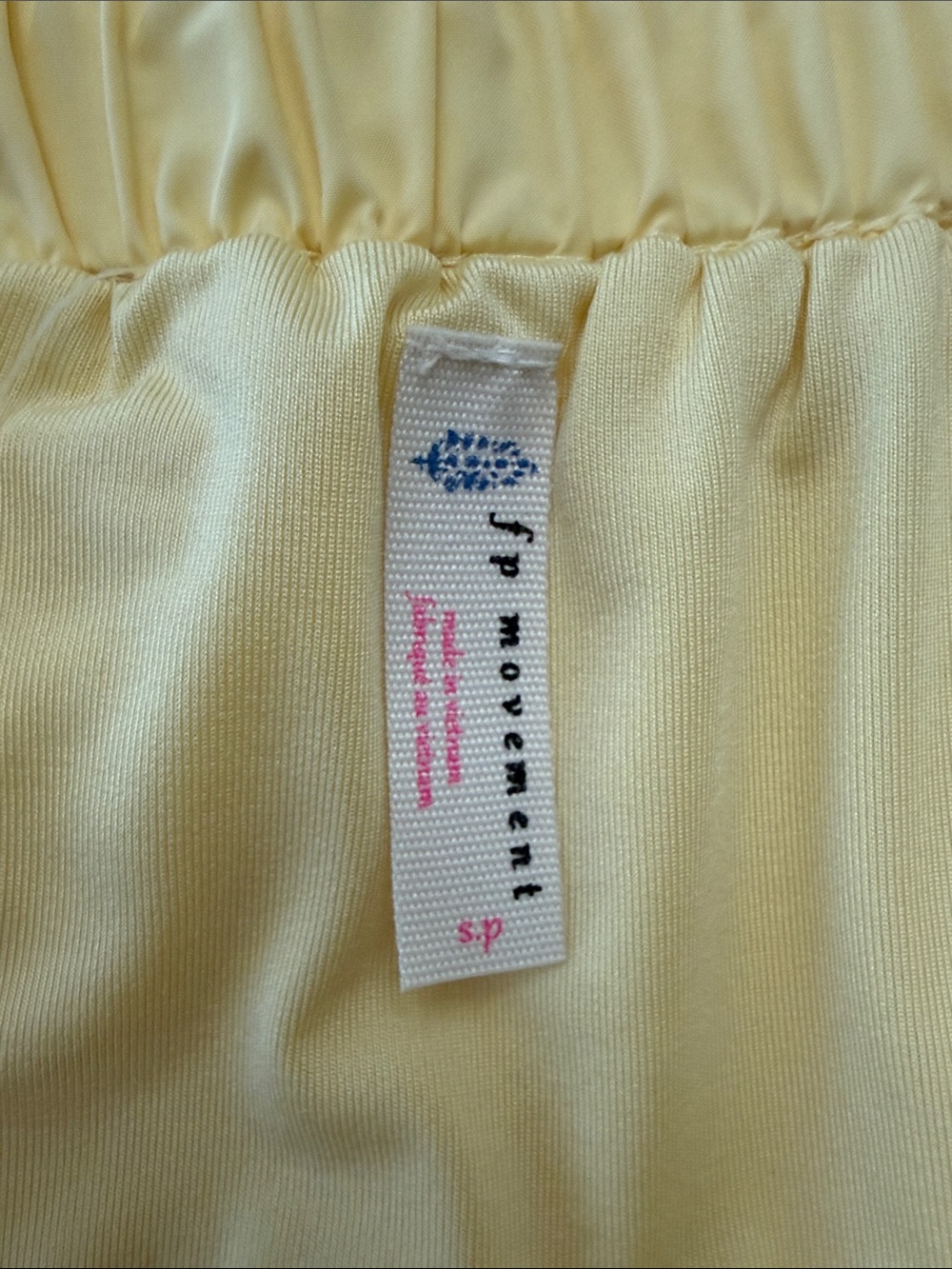 Free People Get Your Flirt On Pale Sunlit Yellow Women’s Shorts Skort Size Small - Picture 7 of 7